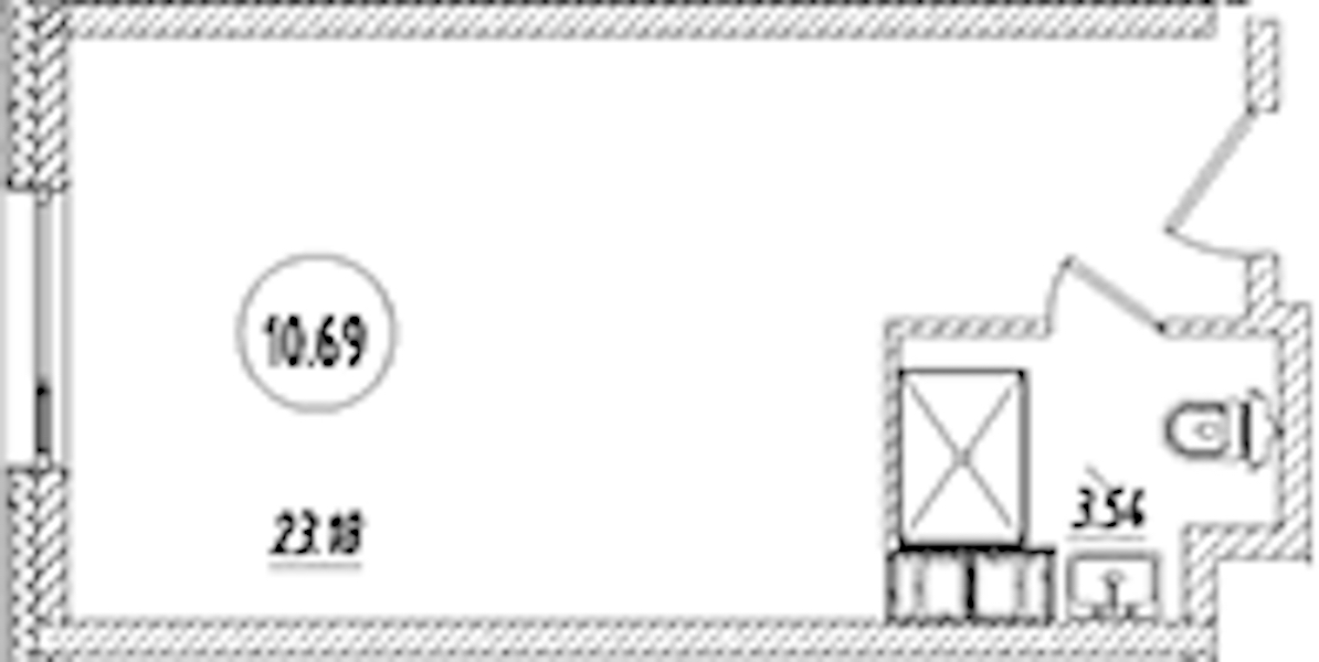 Квартира студия 26.72 м², 10/9 эт., Апарт-отель «Апарт отель Well»